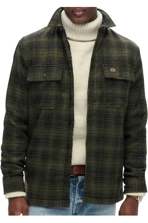 Superdry Wool Miller Overhemd Heren - Maat M