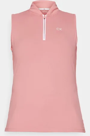 Calvin Klein Dames Tattler S/Less Shirt Powder Pink