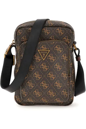 Guess Schoudertas Vezzola Eco Crossbody Double Donkerbruin