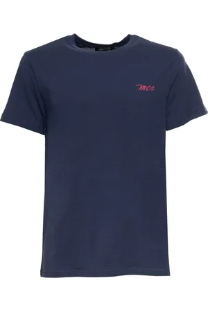 MCS T-shirt - 10BTS001-L2301-NAVY-GL - Heren - L