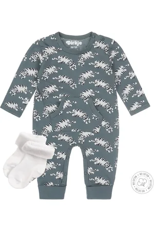 Dirkje Bio Basic SET(2delig) Boxpakje met tijgers - 1 paar noppies sokjes - Maat 44