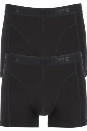 Ten Cate 2-Pack Basics Heren Shorty - 32321 - Comfortabele Heren boxershorts - Heren onderbroeken - , donkerblauw, grijs - L