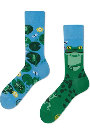 Many Mornings Unisex sokken - Froggy Frog - Unisex - Maat: 43 - 46