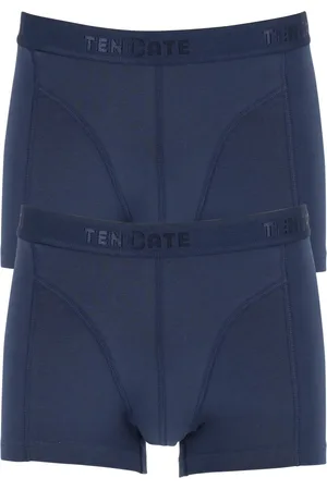 Ten Cate 2-Pack Basics Heren Shorty - 32321 - Comfortabele Heren boxershorts - Heren onderbroeken - Zwart, donkerblauw, grijs - XL