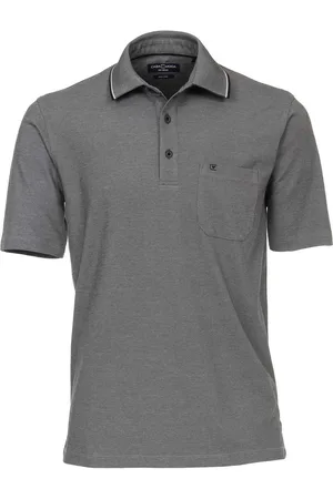 Casa Moda Polo Donkergrijs - Maat XXL - Heren