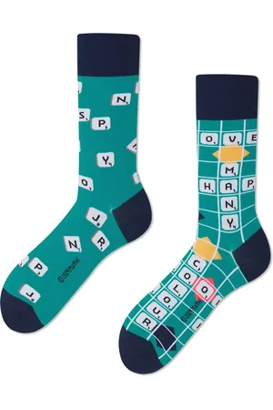 Many Mornings Unisex sokken - Scrabble - Unisex - Maat: 35 - 38