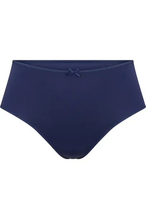 RJ Bodywear Pure Color dames maxi string - donkerblauw