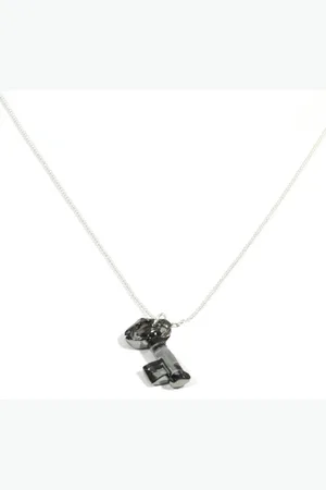 IBIZA MEN MENS JEWELLERY Heren ketting - RVS ballchain sleutel Swarovski