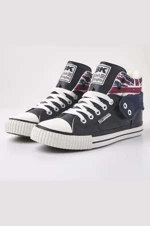 British Knights ROCO Heren hoge sneakers union jack print - Donker - maat 43