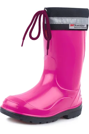 Ladeheid Kinder Regenlaarzen - Rubber - Hoog met Veters - PVC - Waterdicht – – 25 - LA-LMG-972-Kim