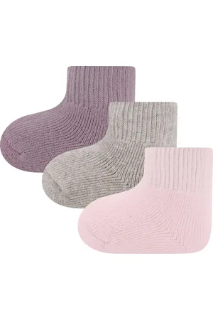 Ewers Uni Babysokjes - 3-Pack - One Size - Paars/