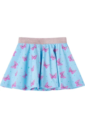 vidaXL Kinderrokje-vlinderprint-104-blauw