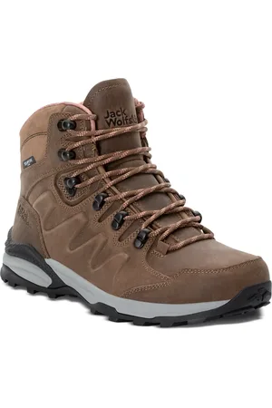 Jack Wolfskin Refugio Prime Texapore Mid Wandelschoenen - Dames waterdichte mid wandelschoenen - Fawn