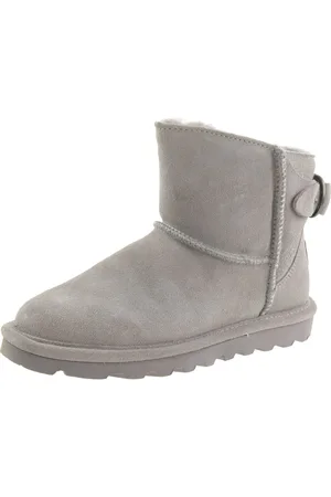 Bearpaw Betty dames winterenkellaarzen lamsvachtlaarzen 2713W lichtgrijs
