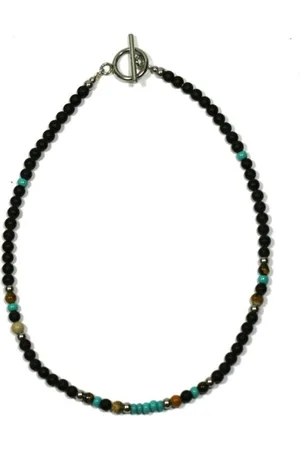 IBIZA MEN MENS JEWELLERY Heren ketting edelsteen 4mm - IbizaMen 50cm