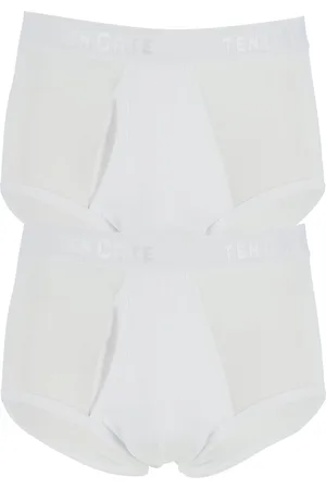 Ten Cate 2-Pack Classic slip heren met gulp - 32320 - Heren ondergoed met sluiting - Biologisch katoen - L