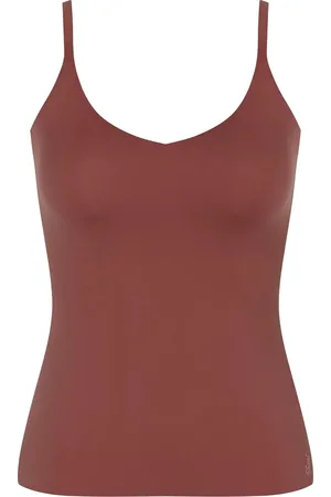 Sloggi Women ZERO Feel 2.0 Spaghetti Top (1-pack) - dames singlet - roestbruin