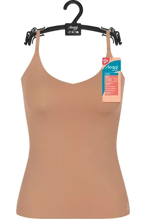 Sloggi Women ZERO Feel 2.0 Spaghetti Top (1-pack) - dames singlet - lichtbruin