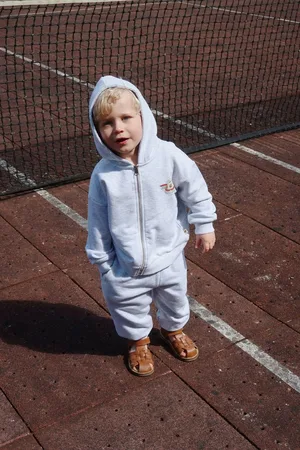 Konges Sløjd Zachte hoodie Lou Hoodie Off White Melange van Konges Slojd 110-116