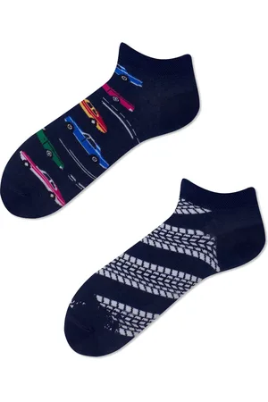 Many Mornings Unisex enkelsokken - Fast Cars Low - Unisex - Maat: 43 - 46