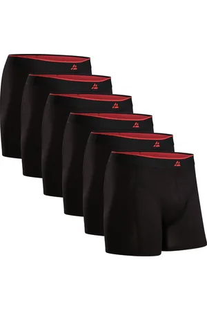 DANISH ENDURANCE Boxershorts Bamboe Viscose Heren Ondergoed - ultiem draagcomfort - 6 pack - Zwart - Maat S