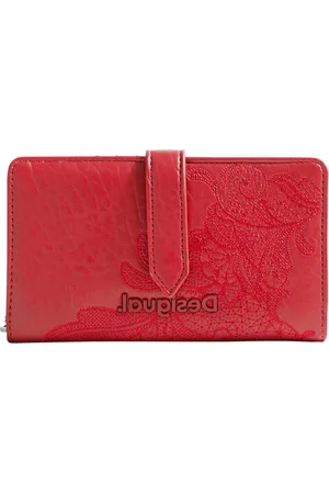 Desigual Portemonnee Mone Rising Pia Medium Wallet Rood