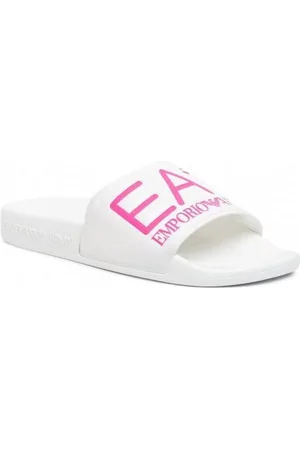 Emporio Armani Armani EA7 Badslippers White Pink Fluo