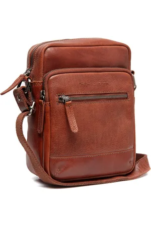 Chesterfield Leren Schoudertas Cognac Amantea