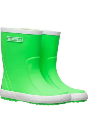 Bergstein Classic Limited Edition Unisex Junior Regenlaarzen - Neon Green