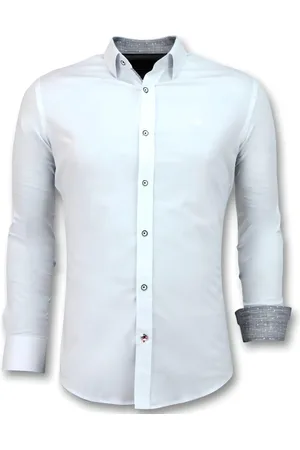 TONY BACKER Overhemd Heren - Slim Fit Overhemd Heren - Heren Blouse met Lange Mouwen - 3034