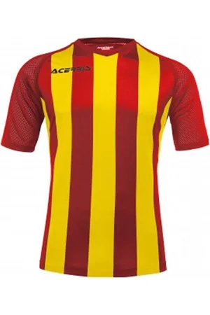 Acerbis Sports JOHAN STRIPED S/SL JERSEY (Sportshirt) RED/YELLOW XL