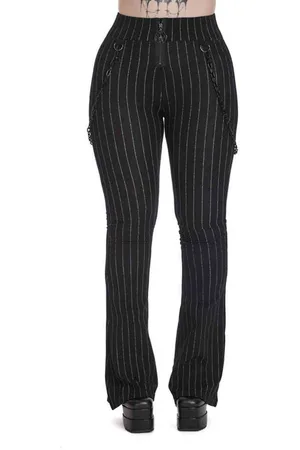 Banned Retro Charcoal Chic Flared broek - L