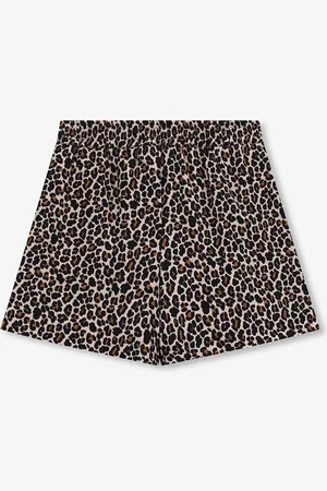 Sissy-Boy Bruine short met leopard print