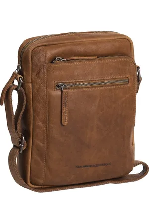 Chesterfield Leren Schoudertas Cognac Dessau