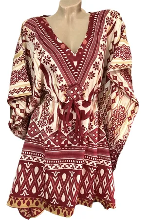 Merkloos Kaftan - Tuniek - Jurk - Middellang - - Maat One size (157)