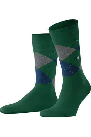 Burlington King one-size duurzaam biologisch katoen sokken heren groen - Maat 46-50