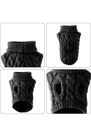 Merkloos Hond Truien Coltrui Breien Knitwear Outwear Koud Weer Jassen voor Huisdier Puppies