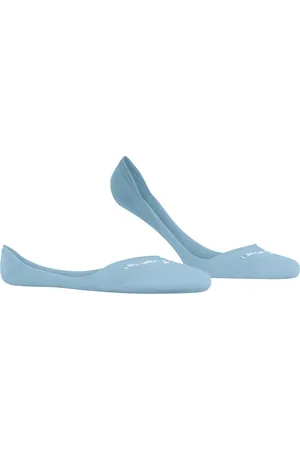 Burlington Carrington heren invisible sokken - blauw (sky blue)