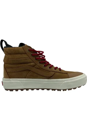 Vans Sk8-Hi Mte-2 - unisex - chipmunk/marshmallow - bruin - rood - creamy white - maat 40