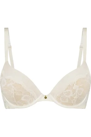Sapph Push-up bh - Met satin-look stof - Bellona - Off-White - 85B