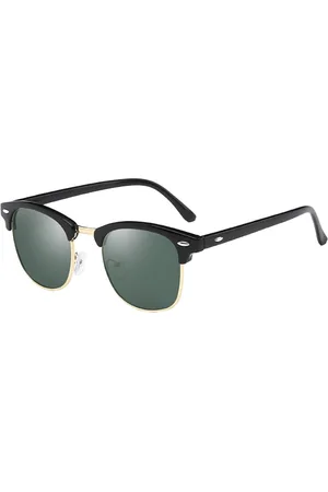Fako Fashion Club Style Zonnebril - Polariserend - Polarized - Dames - Heren - Zwart/Goud - Donkergroen