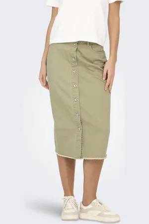 ONLY ONLELSA MIDI CROCHET SKIRT OTW - Meisjes - Rokken