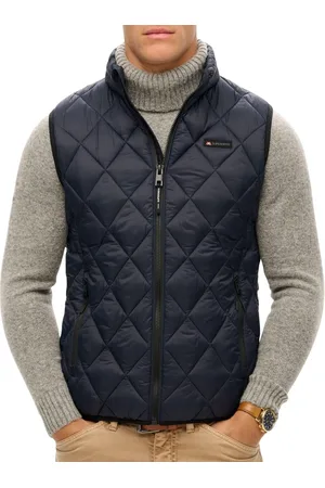 Superdry Diamond Quilt Fuji Lite Bodywarmer Heren - Maat S