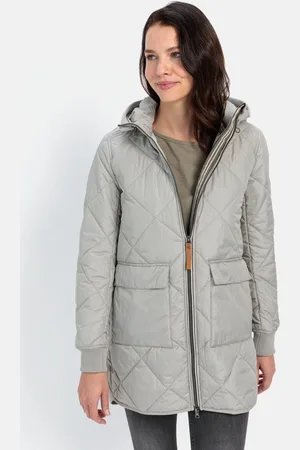 Camel Active Gewatteerde jas gemaakt van gerecycled polyester - Maat womenswear-48 - Salie Groen