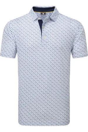 FootJoy Figure Print Lisle Golf Polo Shirt