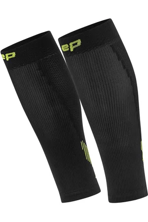CEP Calf sleeves Core Run 5.0 - zwart/groen - Geslacht: Vrouw, Kuitomtrek (centimeter): 32 - 38 cm