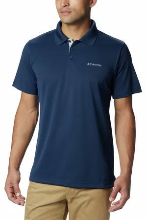 Columbia Utilizer Polo - Shirt Heren - Sportpolo / Outdoorshirt - Collegiate Navy - Maat L