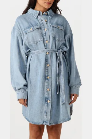 7 for all Mankind Shirt Dress Jurken Dames - Kleedje - Rok - Jurk - - Maat M