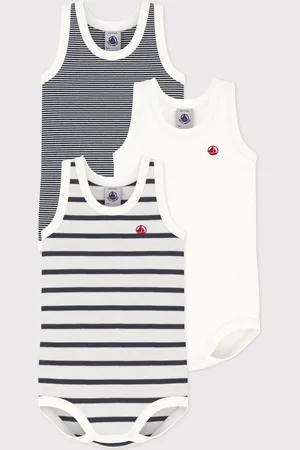 Petit Bateau Set van 3 mouwloze body
