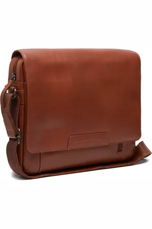 Chesterfield Leren Schoudertas Cognac Gili